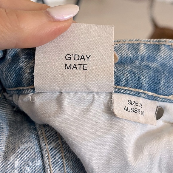 ROLLA'S Original High Rise Straight Jeans in Faded Vintage Worn Wash Size 28 - Picture 4 of 9